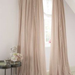 Soft Surroundings Balloon Drapery Panels in Natural 48 x 84